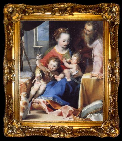 framed  Federico Barocci The Madonna and Child with Saint Joseph and the Infant Baptist, ta009-2